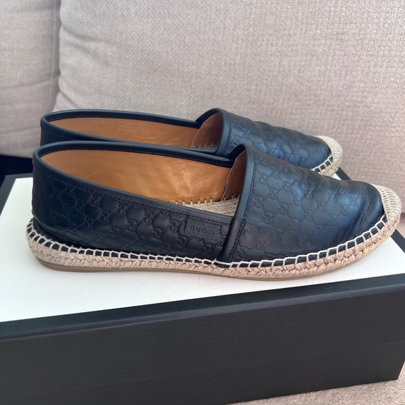 Authentic Gucci Espadrilles Microguccissima Leather with Rubber Sole - Picture 9 of 14